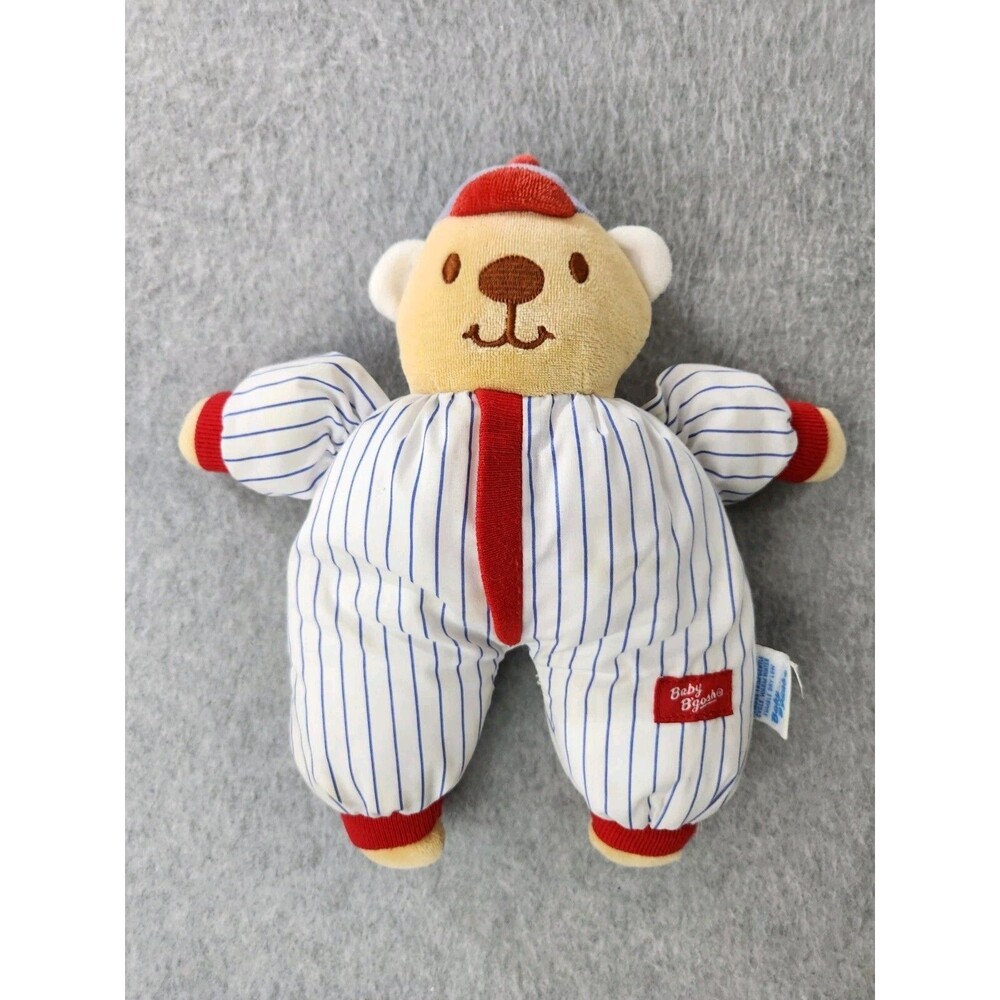 Oshkosh Baby B'gosh 10"‎ Plush Stuffed Animal Doll Baseball Bear Toy Vintage 80s